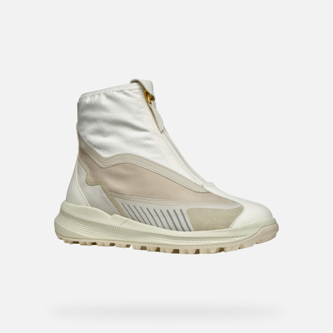 waterproof boots PG1X ABX WOMAN Light sand/Off White - image number 2 | GEOX