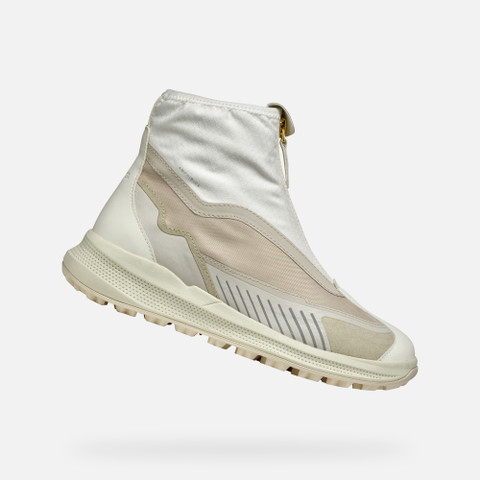 waterproof boots PG1X ABX WOMAN Light sand/Off White - image number 0 | GEOX