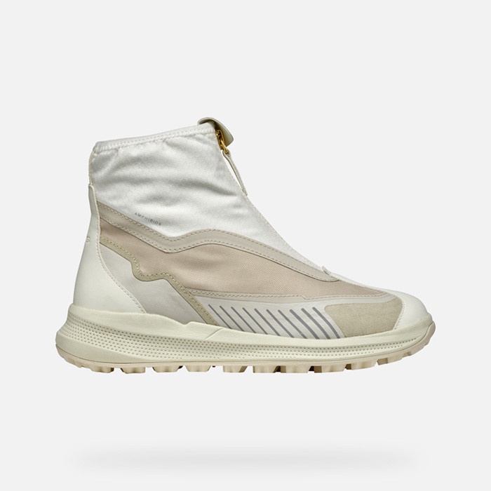 Waterproof boots PG1X ABX WOMAN Light sand/Off White | GEOX