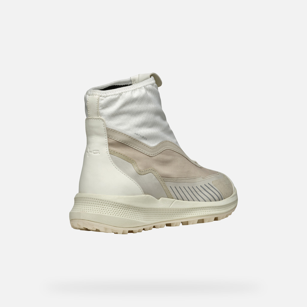 waterproof boots PG1X ABX WOMAN Light sand/Off White - image number 4 | GEOX