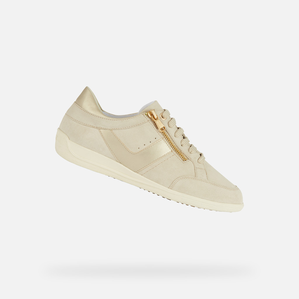 Geox D Myria A, Sneaker Donna - Traspiranti Con Suola Forata Brevettata - Comode E Casuali