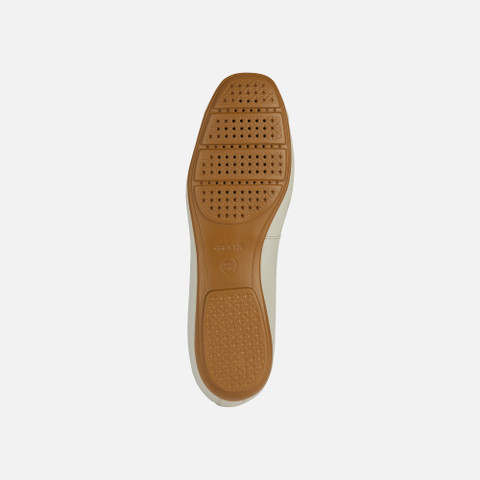 leather ballerina flats ANNYTAH WOMAN Light Sand - image number 6 | GEOX