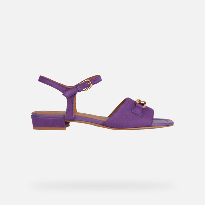 Sandalen niedriger absatz NEW ERAKLIA 15 DAME Violett | GEOX