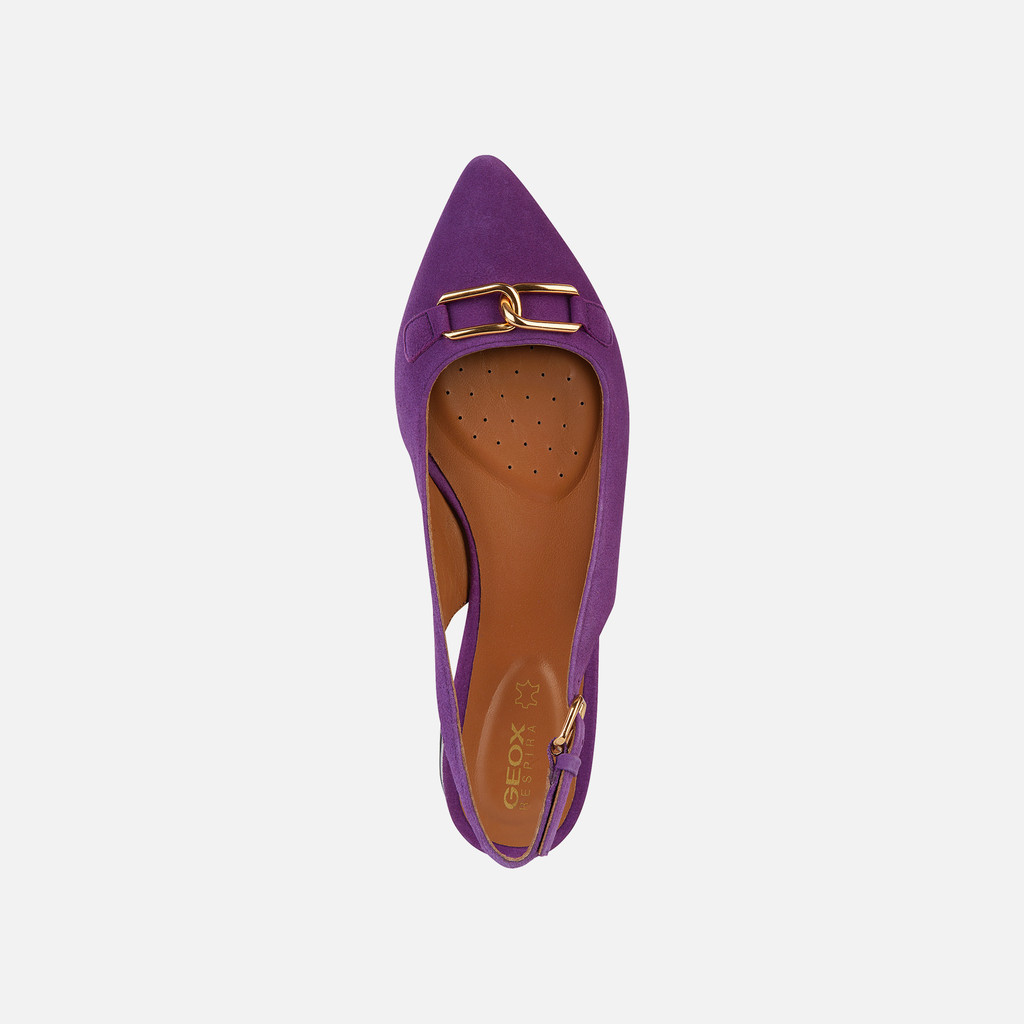 Purple low heels best sale