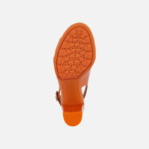 high-heeled sandals WALK PLEASURE 85S WOMAN Orange - image number 6 | GEOX