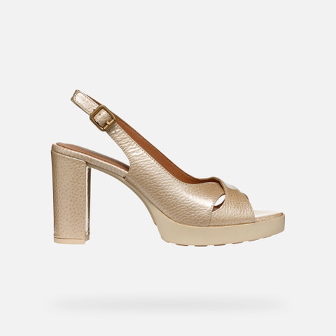 high-heeled sandals WALK PLEASURE 85S WOMAN Peach - image number 1 | GEOX