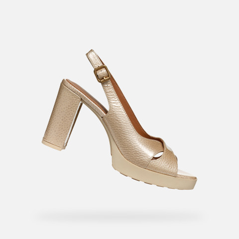 high-heeled sandals WALK PLEASURE 85S WOMAN Peach - image number 0 | GEOX