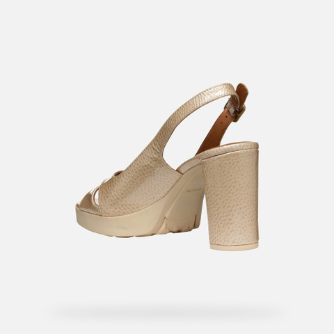 high-heeled sandals WALK PLEASURE 85S WOMAN Peach - image number 3 | GEOX
