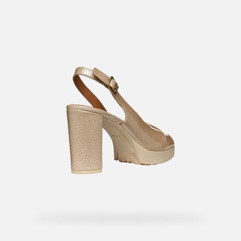 high-heeled sandals WALK PLEASURE 85S WOMAN Peach - image number 4 | GEOX