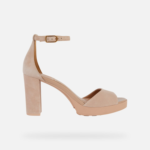 high-heeled sandals WALK PLEASURE 85S WOMAN Peach - image number 1 | GEOX