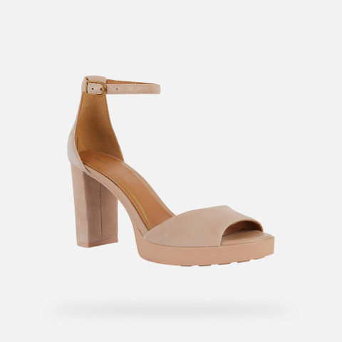 high-heeled sandals WALK PLEASURE 85S WOMAN Peach - image number 2 | GEOX