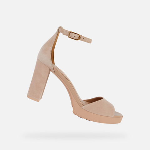 high-heeled sandals WALK PLEASURE 85S WOMAN Peach - image number 0 | GEOX