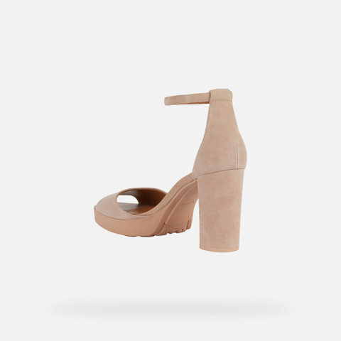 high-heeled sandals WALK PLEASURE 85S WOMAN Peach - image number 3 | GEOX