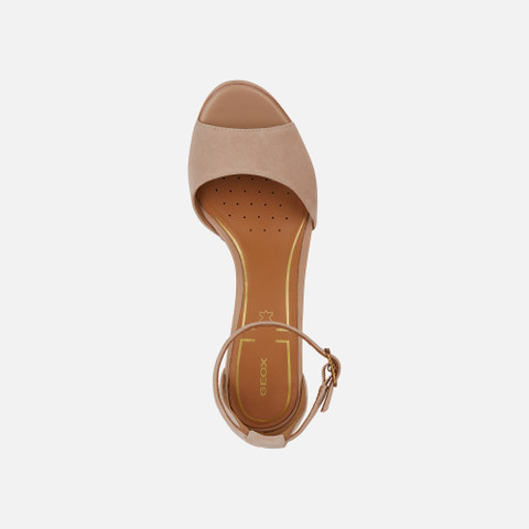 high-heeled sandals WALK PLEASURE 85S WOMAN Peach - image number 5 | GEOX