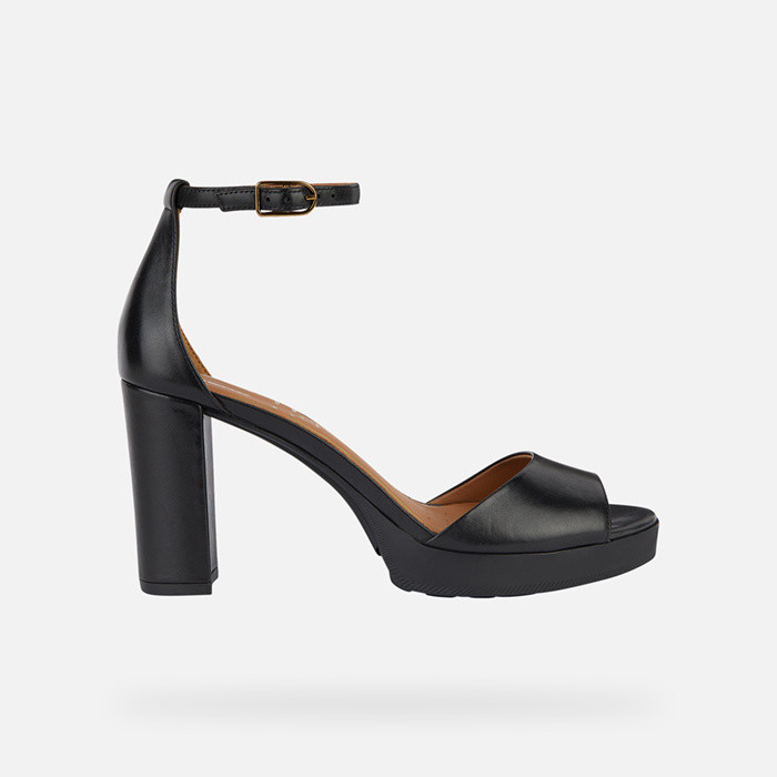 High-heeled sandals WALK PLEASURE 85S WOMAN Black | GEOX