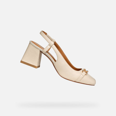Medium heel pumps CORONILLA WOMAN Light Sand - image number 0 | GEOX