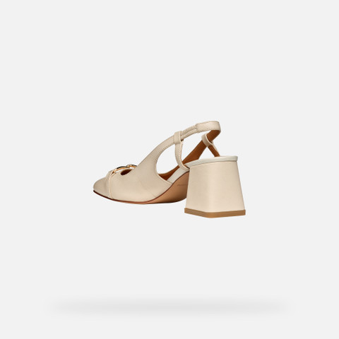 Medium heel pumps CORONILLA WOMAN Light Sand - image number 3 | GEOX