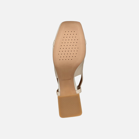 Medium heel pumps CORONILLA WOMAN Light Sand - image number 6 | GEOX