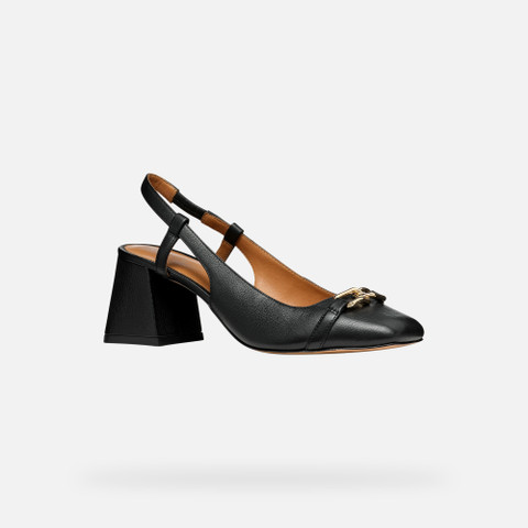 Geox® CORONILLA: Women's black Medium Heel Pumps | Geox® A3 DRESS