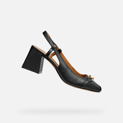 Medium heel pumps CORONILLA WOMAN Black - image number 0 | GEOX