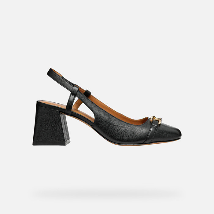 Zapatos de salón tacón medio CORONILLA MUJER Negro | GEOX
