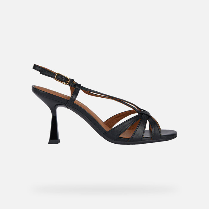 High-heeled sandals ERAKLIA R 80 WOMAN Black | GEOX