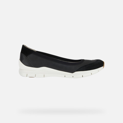 fabric ballet flats SUKIE WOMAN Black - image number 1 | GEOX