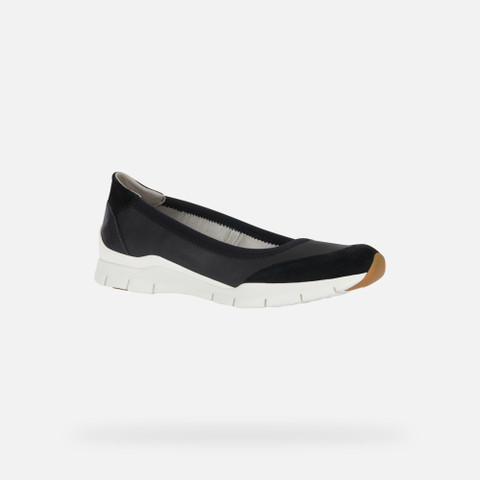 fabric ballet flats SUKIE WOMAN Black - image number 2 | GEOX