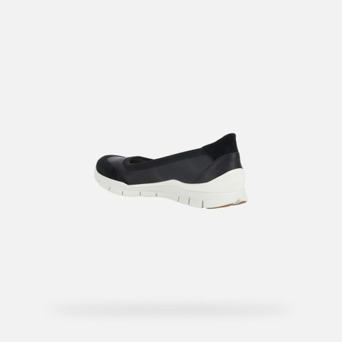 fabric ballet flats SUKIE WOMAN Black - image number 3 | GEOX