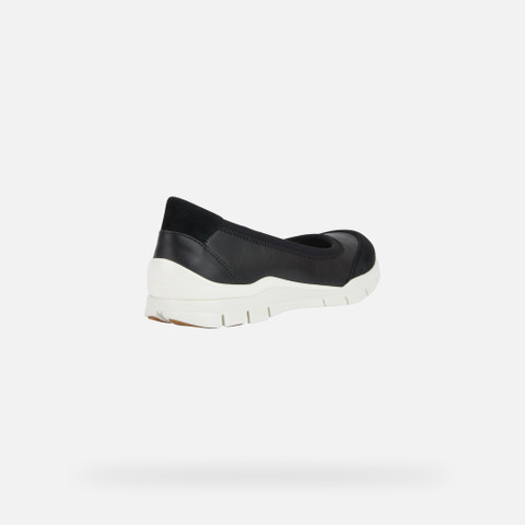 fabric ballet flats SUKIE WOMAN Black - image number 4 | GEOX