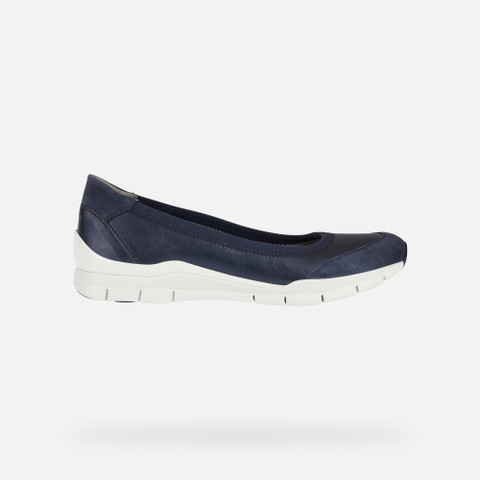 fabric ballet flats SUKIE WOMAN Navy/Avio - image number 1 | GEOX
