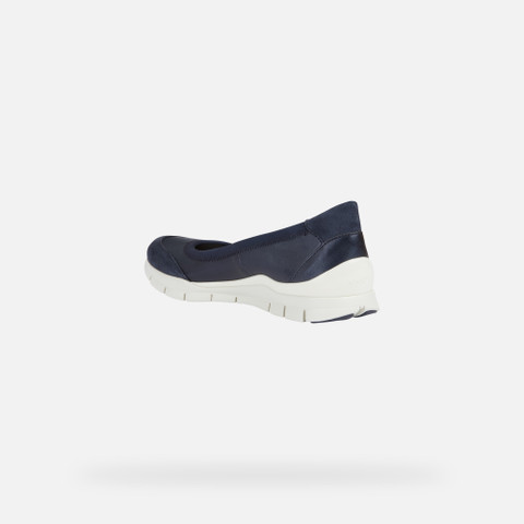fabric ballet flats SUKIE WOMAN Navy/Avio - image number 3 | GEOX