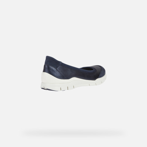 fabric ballet flats SUKIE WOMAN Navy/Avio - image number 4 | GEOX