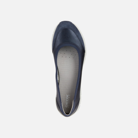 fabric ballet flats SUKIE WOMAN Navy/Avio - image number 5 | GEOX