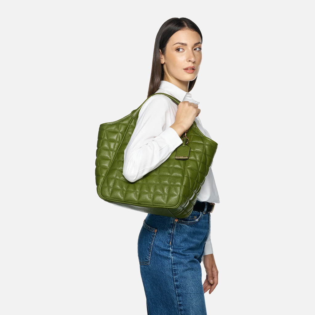 Shoulder bag DEMETHRI WOMAN Green - image number 5 | GEOX