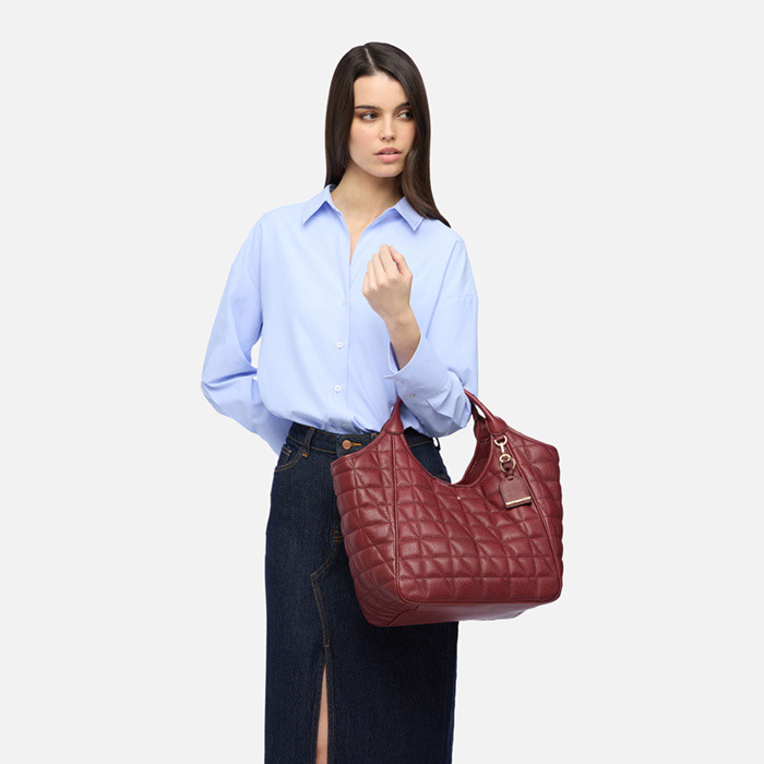 Shoulder bag DEMETHRI WOMAN Bordeaux | GEOX