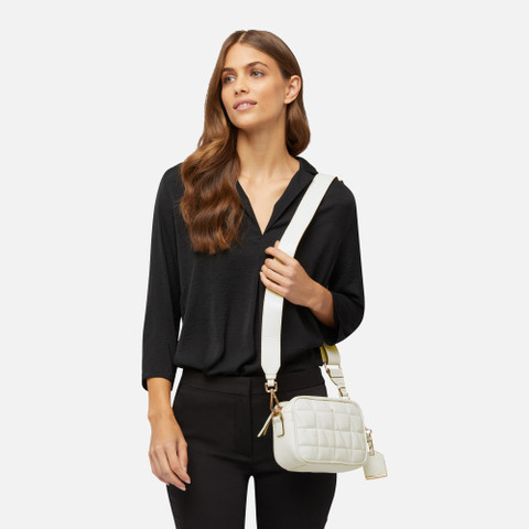 cross-body bag NARCISIA WOMAN White - image number 6 | GEOX