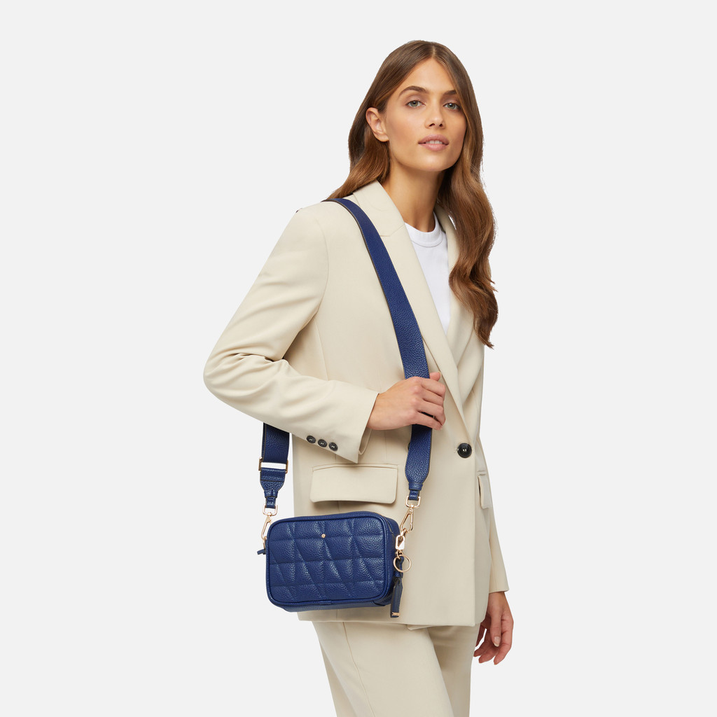 Geox® NARCISIA: Women's bluette Shoulder Bag | Geox® CASHMERE