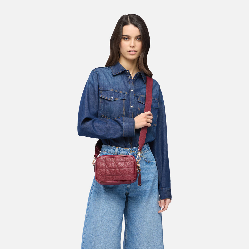 Cross-body bag NARCISIA WOMAN Bordeaux - image number 4 | GEOX