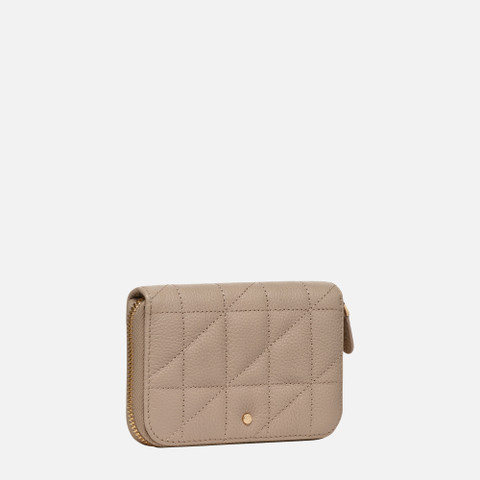 Wallet with zip WALLET WOMAN Light Taupe - image number 1 | GEOX