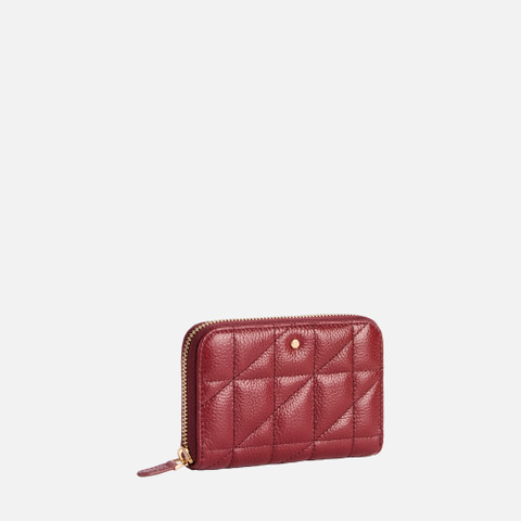 Wallet with zip WALLET WOMAN Bordeaux - image number 1 | GEOX