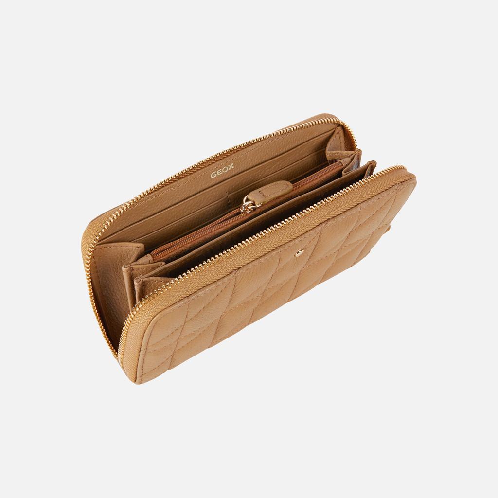 wallet WALLET WOMAN Tan - image number 3 | GEOX