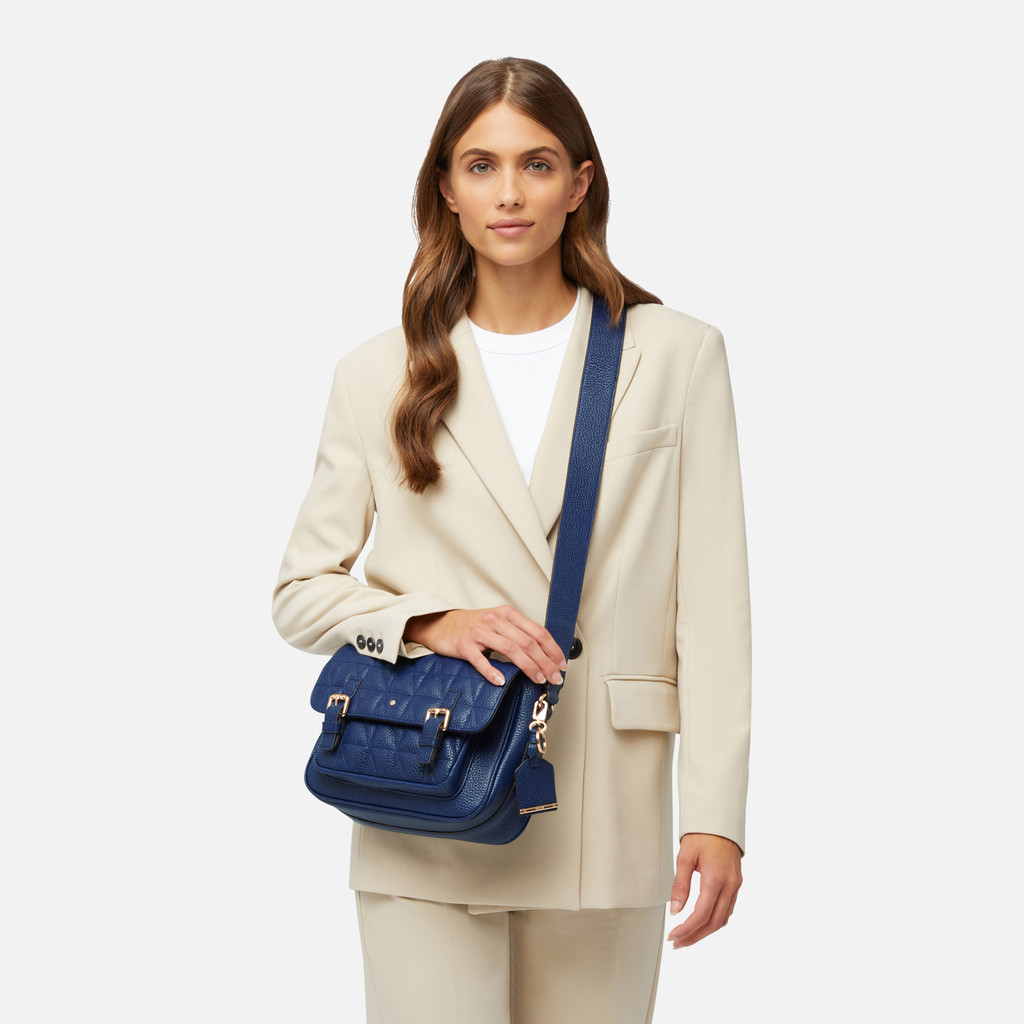 Geox® FRAILEA: Women's bluette Shoulder Bag | Geox® CASHMERE