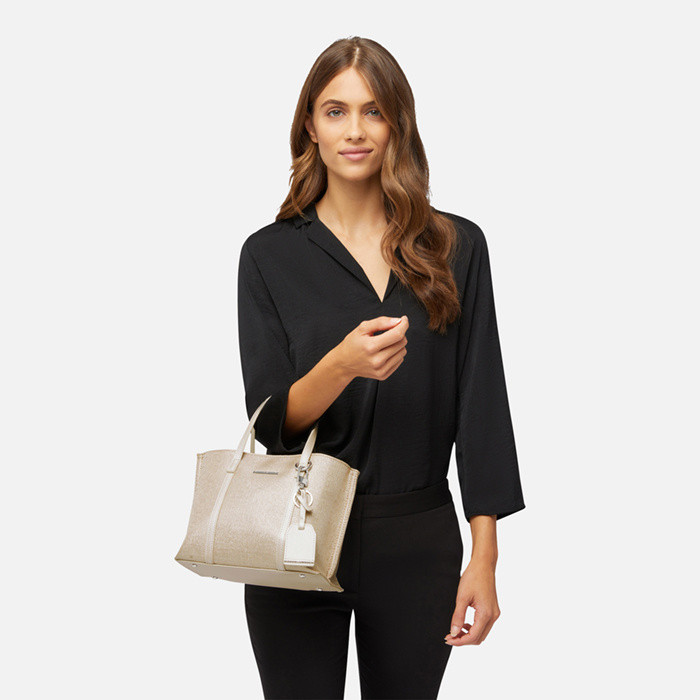Shoulder bag NABONA WOMAN Skin/Silver | GEOX