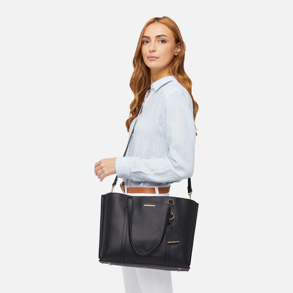 Geox® NABONA: Women's black Shoulder Bag | Geox® AIDA