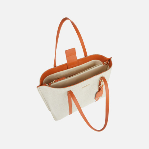 shoulder bag NABONA WOMAN Beige/Orange - image number 3 | GEOX