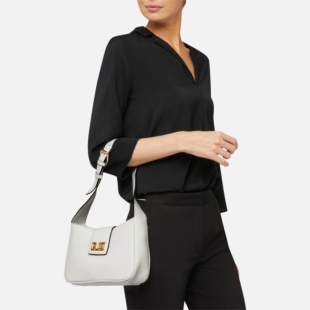 Shoulder bag SOLANGY WOMAN White - image number 1 | GEOX