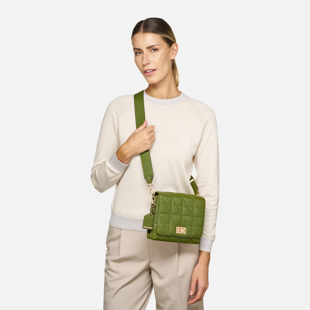cross-body bag VERIANA WOMAN Green - image number 6 | GEOX