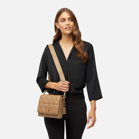 cross-body bag VERIANA WOMAN Tan - image number 6 | GEOX