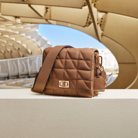 cross-body bag VERIANA WOMAN Tan - image number 7 | GEOX